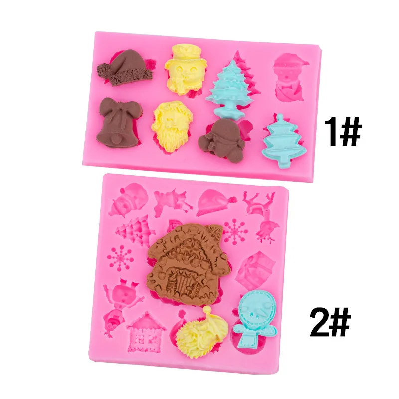 Christmas Tree House Snowflake Fondant Silicone Mould Chocolate Cake Decoration Mold A191
Christmas Tree House Snowflake Fondant Silicone Mould Chocolate Cake Decoration Mold A191
