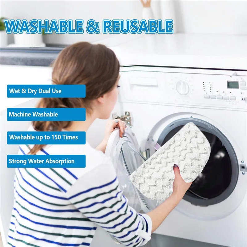 WHYY-Replacement Steam Mop Pads 12 Pack 1940 1806 For Bissell Powerfresh Steam Mop Models 1940 1440 1544 1806 2075 2181 2814
WHYY-Replacement Steam Mop Pads 12 Pack 1940 1806 For Bissell Powerfresh Steam Mop Models 1940 1440 1544 1806 2075 2181 2814