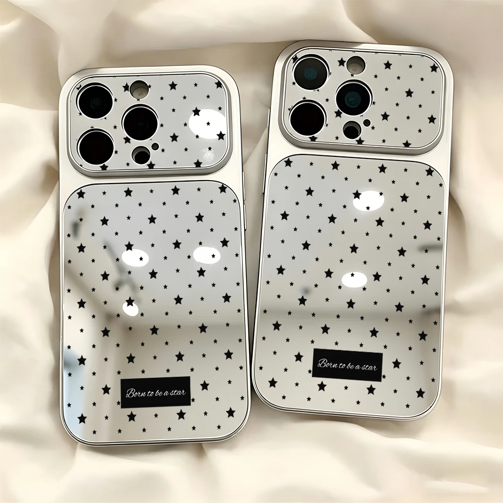 Cool Black Star Mirror Large Window Lens Protect Phone Case For iPhone 17 16 15 14 13 12 11 Pro Max 15 Plus Air Shockproof Cover
Cool Black Star Mirror Large Window Lens Protect Phone Case For iPhone 17 16 15 14 13 12 11 Pro Max 15 Plus Air Shockproof Cover