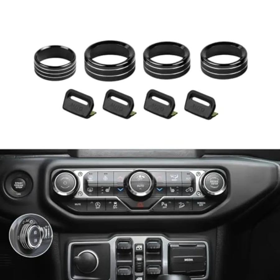 JL Switch Button Covers Window Control Air Conditioner Headlight Volume Radio Knob Trims Interior Accessories Compatible with J
JL Switch Button Covers Window Control Air Conditioner Headlight Volume Radio Knob Trims Interior Accessories Compatible with J