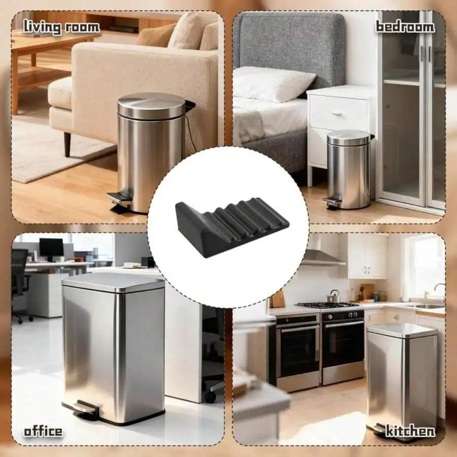 4Pcs Silicone Trash Can Bumper Guards For Kitchen Office Bedroom Living Room Floor Wall Protection
4Pcs Silicone Trash Can Bumper Guards For Kitchen Office Bedroom Living Room Floor Wall Protection