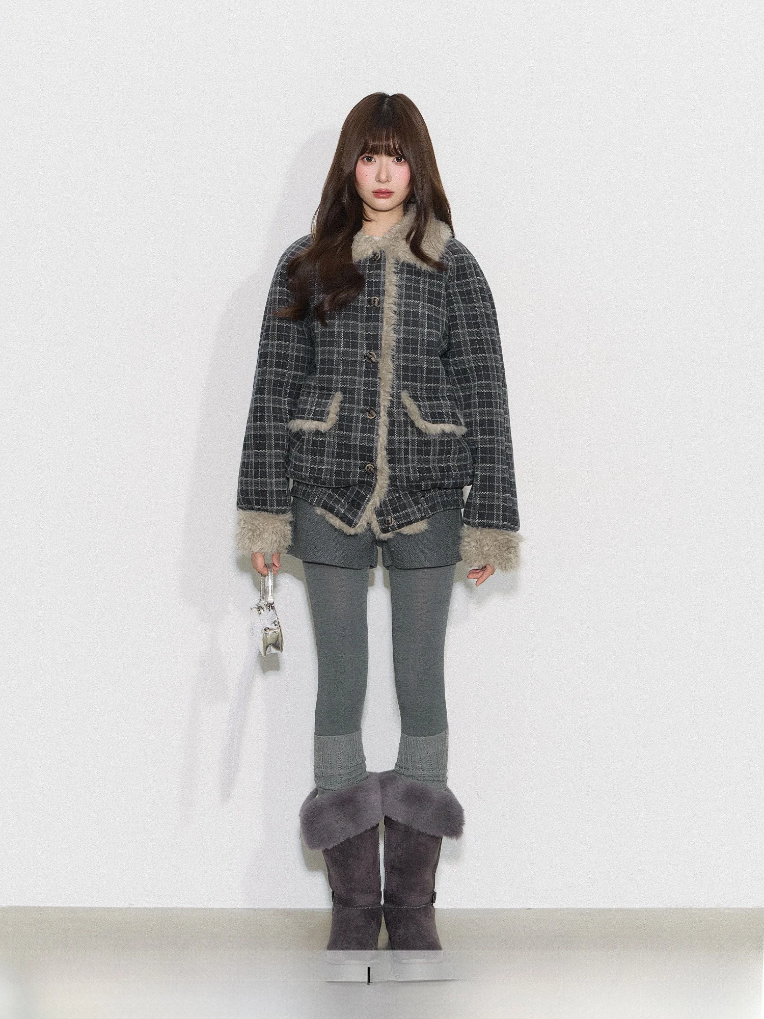 CyNi Retro Oversized oulder Insert Cotton Flannel Outerwear Women's Plaid Woolen Vest Long Sve Button up Coat
CyNi Retro Oversized oulder Insert Cotton Flannel Outerwear Women's Plaid Woolen Vest Long Sve Button up Coat