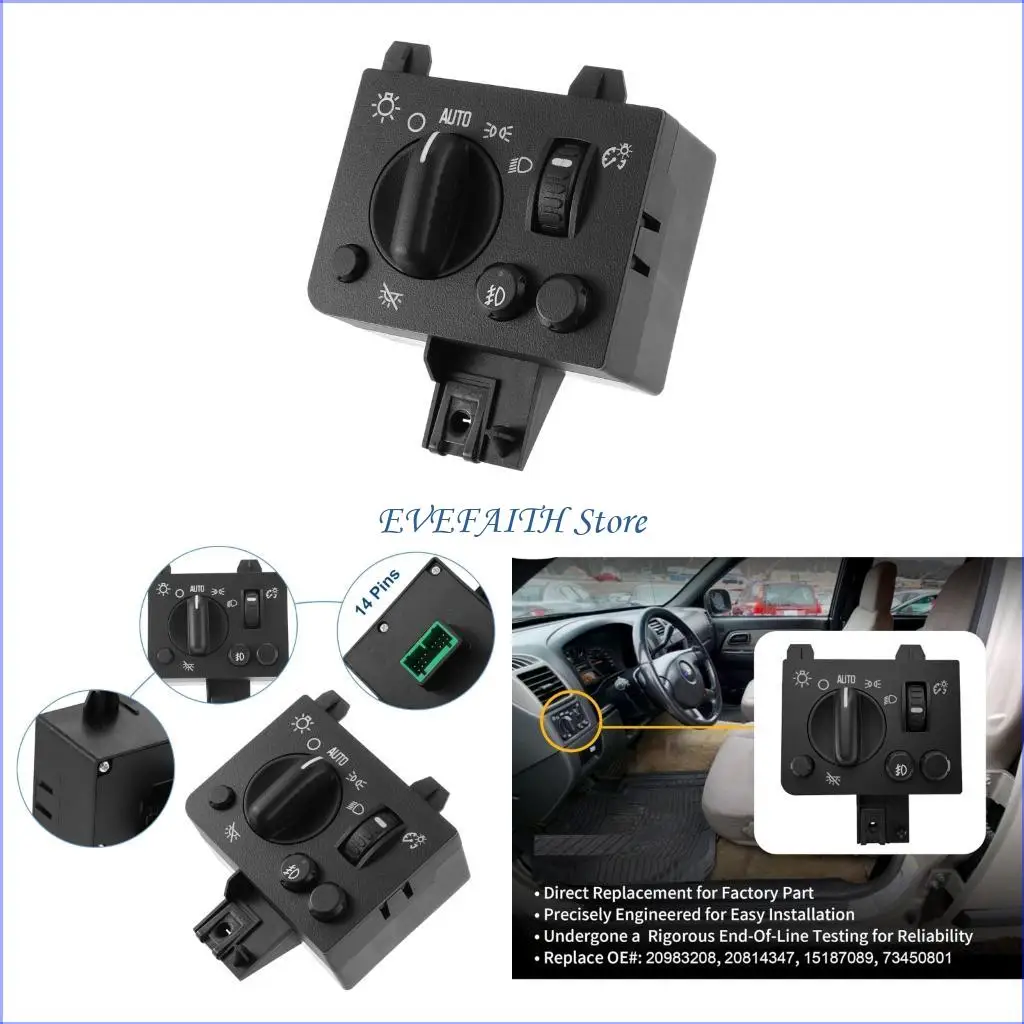 124B Car Headlight Adjustment Switches Knob Panel Frame Cover 20983208 15187089
124B Car Headlight Adjustment Switches Knob Panel Frame Cover 20983208 15187089