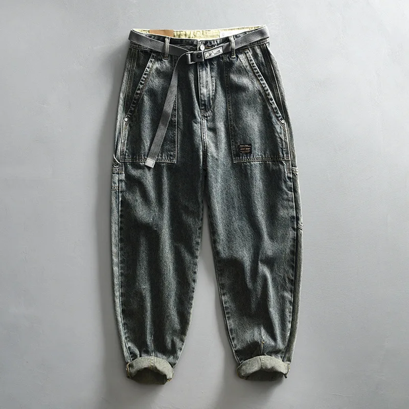 Washed Vintage Blue Jeans Men Streetwear Y2k Baggy Jeans Big Pockets Tapered Jeans Spring Daily Casual Fashion Denim Pants Man
Washed Vintage Blue Jeans Men Streetwear Y2k Baggy Jeans Big Pockets Tapered Jeans Spring Daily Casual Fashion Denim Pants Man