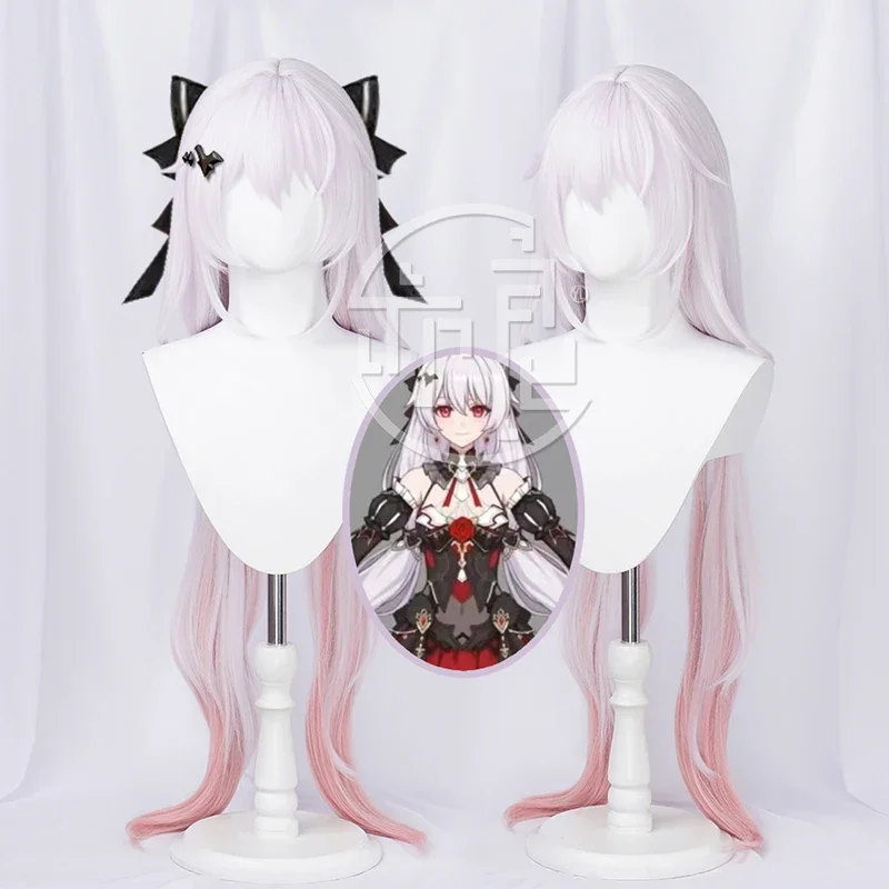 Парик для косплея Honkai Impact 3 Theresa Apocalypse, длинный, серебристый, белый, розовый, с градиентом, термостойкий, из синтетических волос, парик на Хэллоуин
Парик для косплея Honkai Impact 3 Theresa Apocalypse, длинный, серебристый, белый, розовый, с градиентом, термостойкий, из синтетических волос, парик на Хэллоуин