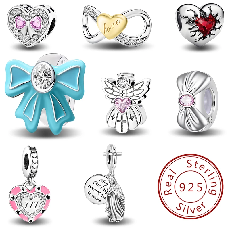 925 Sterling Silver Sweet Luminous Bow Love Heart Series Bead Diy Bracelet Bangle Making Gift Of High Quality Fine Jewelry
925 Sterling Silver Sweet Luminous Bow Love Heart Series Bead Diy Bracelet Bangle Making Gift Of High Quality Fine Jewelry