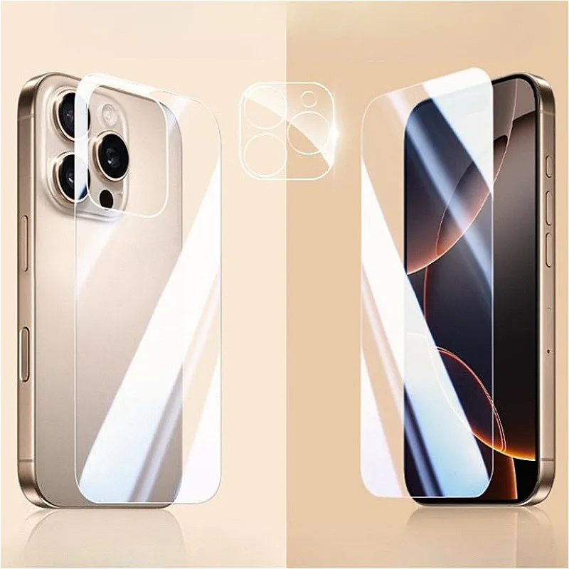 3In1 for iPhone 16 15 14 Pro Max Plus Tempered Glass Screen Protector for iphone16 16Promax 15Plus Back Glass 3D Lens Protectors
3In1 for iPhone 16 15 14 Pro Max Plus Tempered Glass Screen Protector for iphone16 16Promax 15Plus Back Glass 3D Lens Protectors