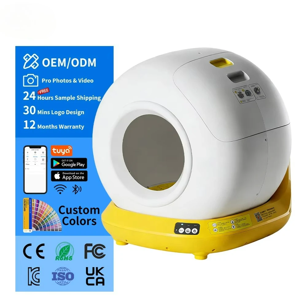 Automatic Enclosed Self Cleaning Cat Litter Box Smart App Control Odor Reduction Quiet Operation Industry OEM
Automatic Enclosed Self Cleaning Cat Litter Box Smart App Control Odor Reduction Quiet Operation Industry OEM