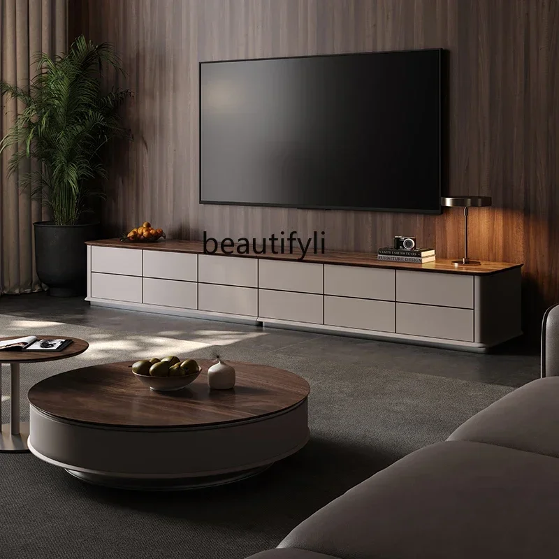V Light luxury walnut TV cabinet, living room household solid wood lattice storage cabinet
V Light luxury walnut TV cabinet, living room household solid wood lattice storage cabinet