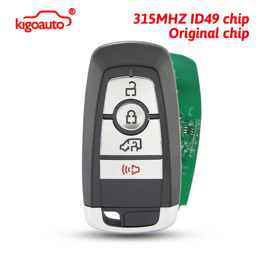 kigoauto FCC M3N-A2C931423 smart key 4 button 315MHZ ID49 chip for Ford transit Connect 2019 PN 164-R8234
kigoauto FCC M3N-A2C931423 smart key 4 button 315MHZ ID49 chip for Ford transit Connect 2019 PN 164-R8234