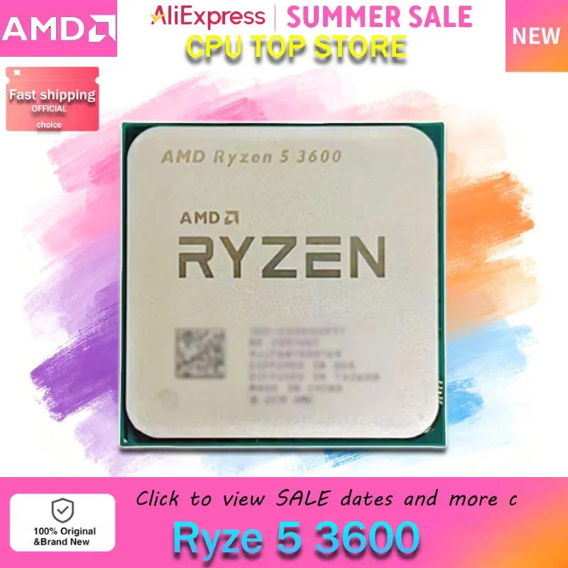 AMD Ryzen 5 3600 R5 3600 AM4 Unlocked Desktop Gaming Processor 6C12T Max 4.4GHz Bulk CPU Without Original Package & Cooler
AMD Ryzen 5 3600 R5 3600 AM4 Unlocked Desktop Gaming Processor 6C12T Max 4.4GHz Bulk CPU Without Original Package & Cooler
