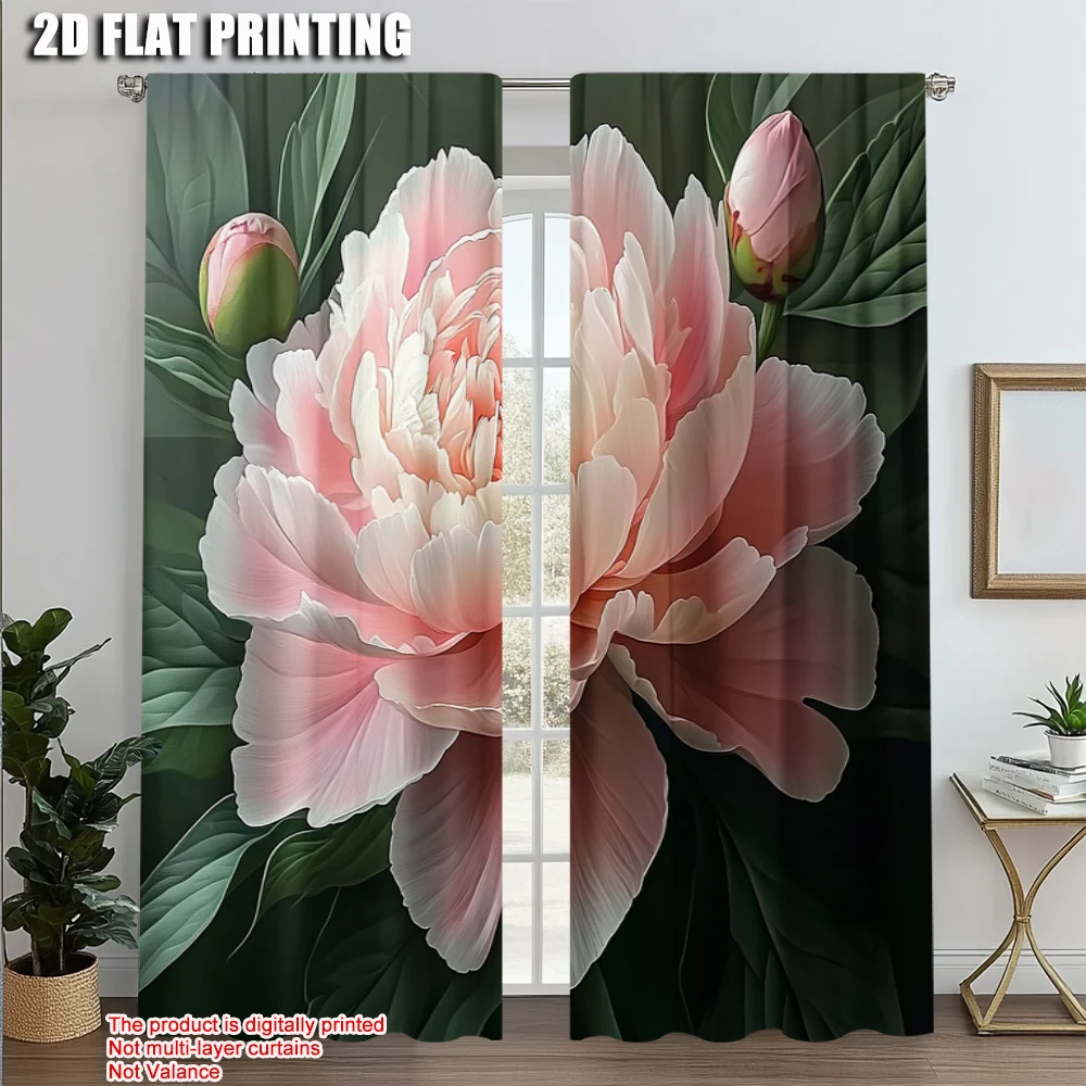 2pcs, Curtains Digital Printed 2D print Peony Durable 100% Polyester Fabric (without rod) Stuff Clearance for Home Decor and
2pcs, Curtains Digital Printed 2D print Peony Durable 100% Polyester Fabric (without rod) Stuff Clearance for Home Decor and