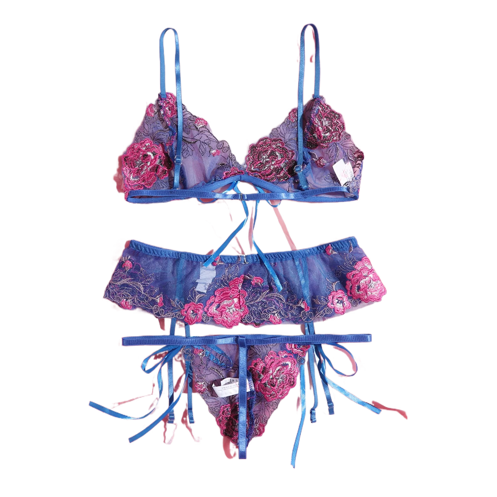 Ellolace Pink Fancy Lingerie Floral Luxury Lace See Through Underwear Sensual Garter Belt Set Contrast Color Fairy Outfit 9527E
Ellolace Pink Fancy Lingerie Floral Luxury Lace See Through Underwear Sensual Garter Belt Set Contrast Color Fairy Outfit 9527E
