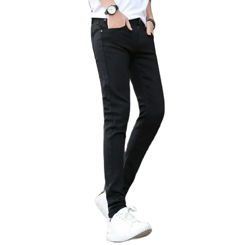 Fashion 2022 Men's Denim Jeans Slim Feet Pants Men's Youth Stretch Korean Pencil Pants Men's Spring And Autumn Black Work Pants
Fashion 2022 Men's Denim Jeans Slim Feet Pants Men's Youth Stretch Korean Pencil Pants Men's Spring And Autumn Black Work Pants