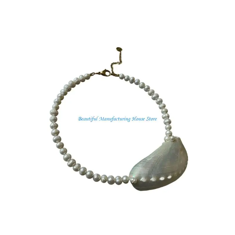 E56A Natural Shell Pendant Layering Necklace Coastal Inspired Jewelry Beads Charm Adjustable Neckchain For Casual
E56A Natural Shell Pendant Layering Necklace Coastal Inspired Jewelry Beads Charm Adjustable Neckchain For Casual