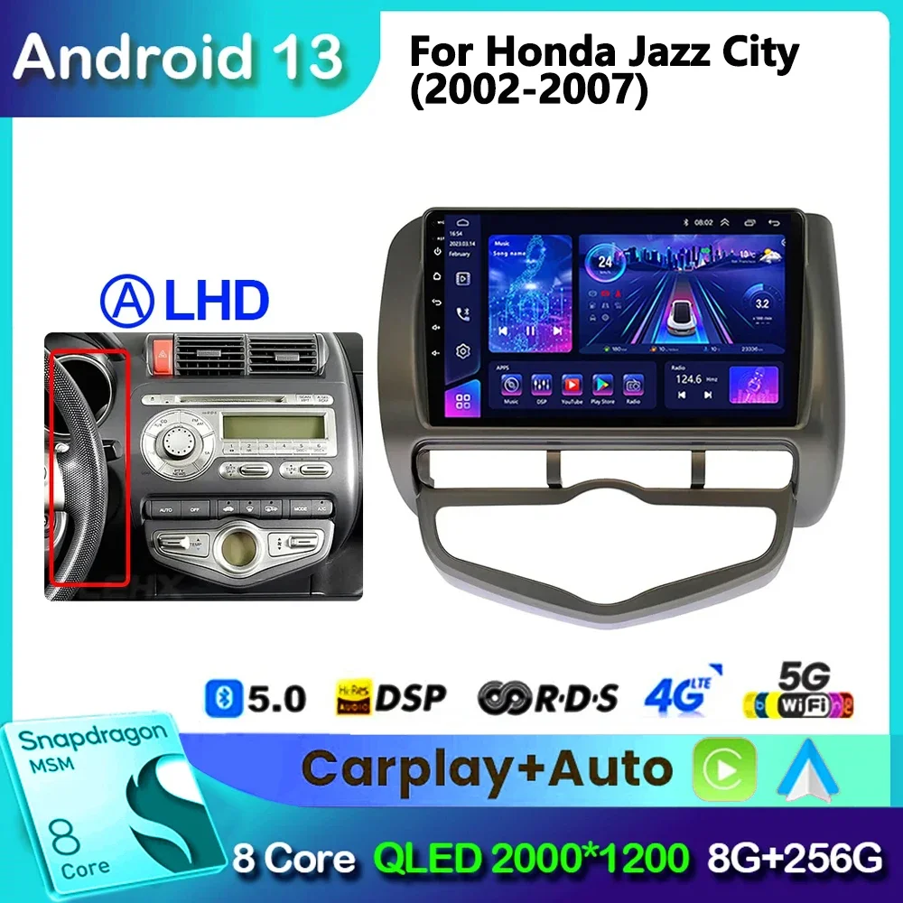 Android Car Radio For HONDA JAZZ City 2002-2007 Multimedia Audio Video Player Auto 2Din GPS Carplay Stereo Head UniT
Android Car Radio For HONDA JAZZ City 2002-2007 Multimedia Audio Video Player Auto 2Din GPS Carplay Stereo Head UniT