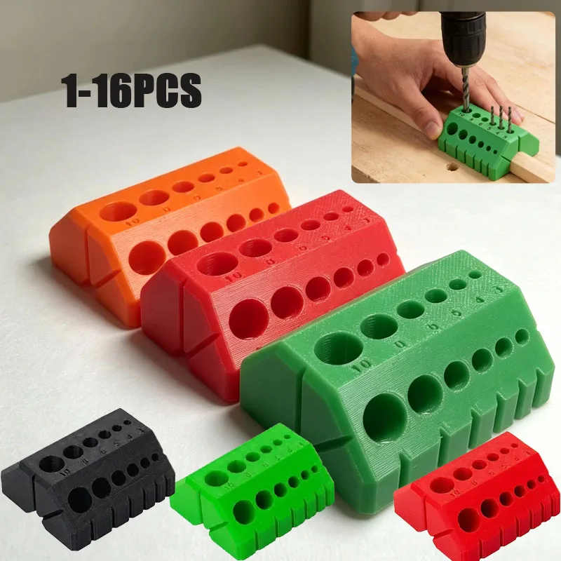1-16PCS One Size 3D Printed Drill Guide Block Portable Electric Drill Holder Jig Tool Compact for Workshop Projects
1-16PCS One Size 3D Printed Drill Guide Block Portable Electric Drill Holder Jig Tool Compact for Workshop Projects