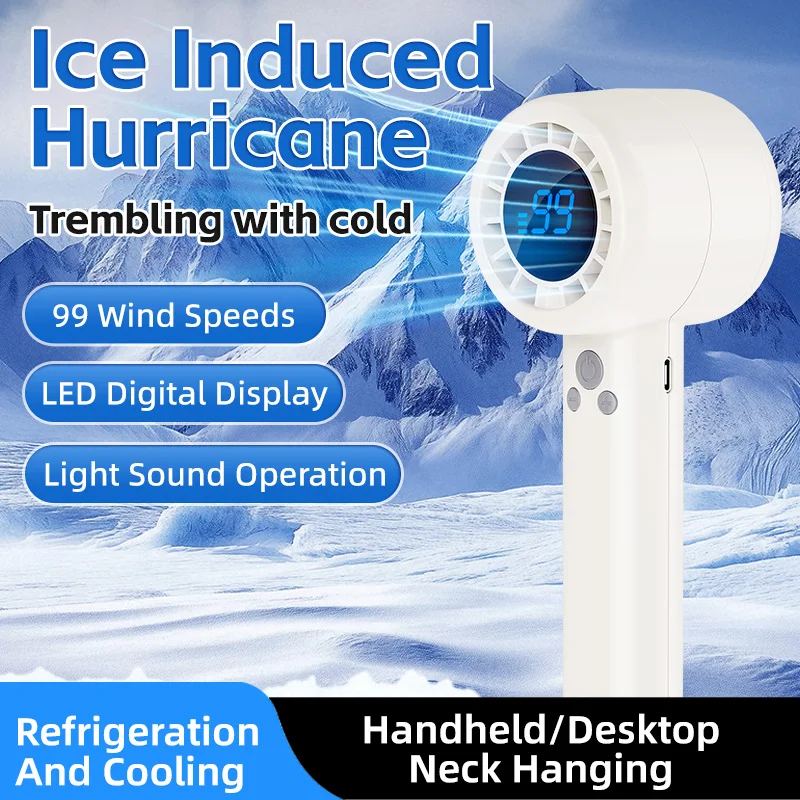 Handheld high speed Fan 2000mAh Battery Portable Rechargeable With LED Display 99 Speed Turbo Fan Beach Travel Vacation
Handheld high speed Fan 2000mAh Battery Portable Rechargeable With LED Display 99 Speed Turbo Fan Beach Travel Vacation