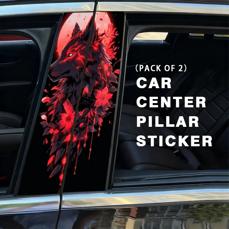 2Pcs Wolf Red Flower Full Moon Print Car Stickers Waterproof Self-Adhesive Auto Body Decor Vinyl Decals Car Styling Accessories
2Pcs Wolf Red Flower Full Moon Print Car Stickers Waterproof Self-Adhesive Auto Body Decor Vinyl Decals Car Styling Accessories