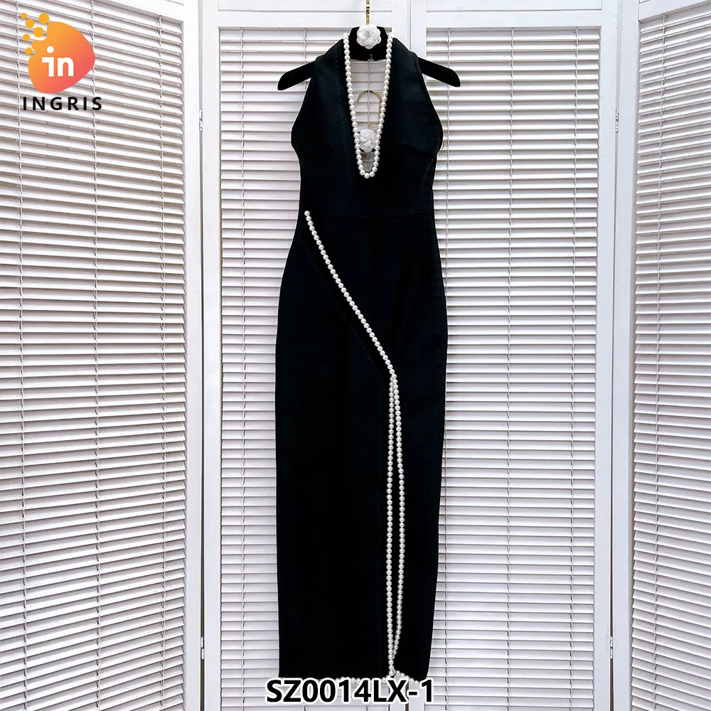 European and American Sleeveless Backless Sexy Beaded Slit Slim-fitting Bandage One-piece Dress Annual Meeting Even-SZ0014LX
European and American Sleeveless Backless Sexy Beaded Slit Slim-fitting Bandage One-piece Dress Annual Meeting Even-SZ0014LX