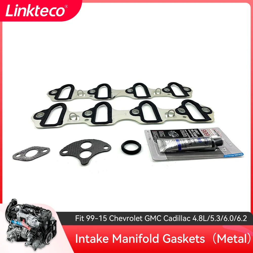 Intake Manifold Gaskets(Metal) fit 99-15 Chevrolet GMC Cadillac 4.8L/5.3/6.0/6.2
Intake Manifold Gaskets(Metal) fit 99-15 Chevrolet GMC Cadillac 4.8L/5.3/6.0/6.2