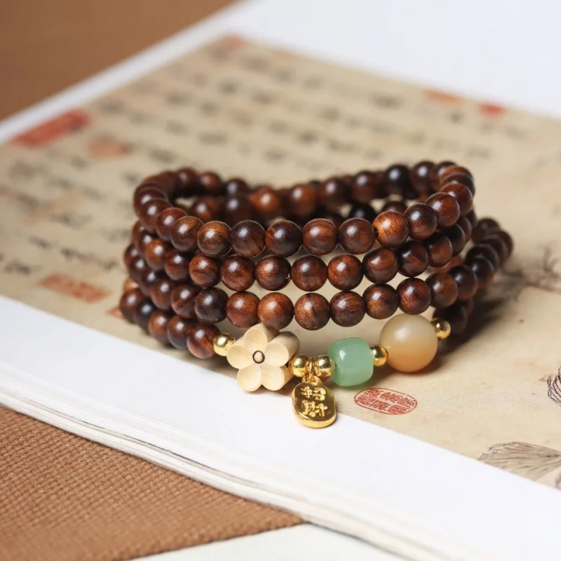 Popular black rosewood 108-bead bracelet for men and women, multi-loop hand chain, new Chinese style niche sandalwood vintage ha
Popular black rosewood 108-bead bracelet for men and women, multi-loop hand chain, new Chinese style niche sandalwood vintage ha