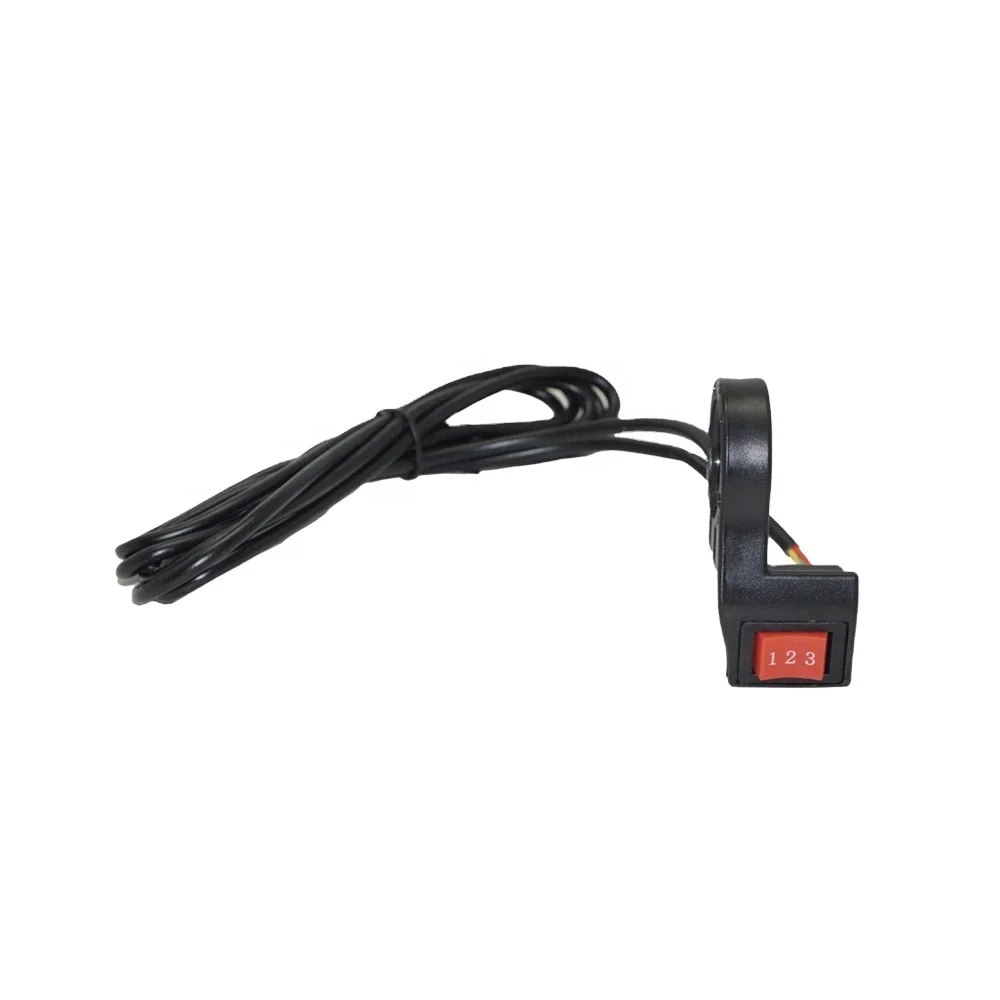 NEWSIAECOSYS Universal Button Three-Speed Switch Electric Bicycle Motor Scooter Handlebar 3 Gears Made Durable Plastic Black
NEWSIAECOSYS Universal Button Three-Speed Switch Electric Bicycle Motor Scooter Handlebar 3 Gears Made Durable Plastic Black