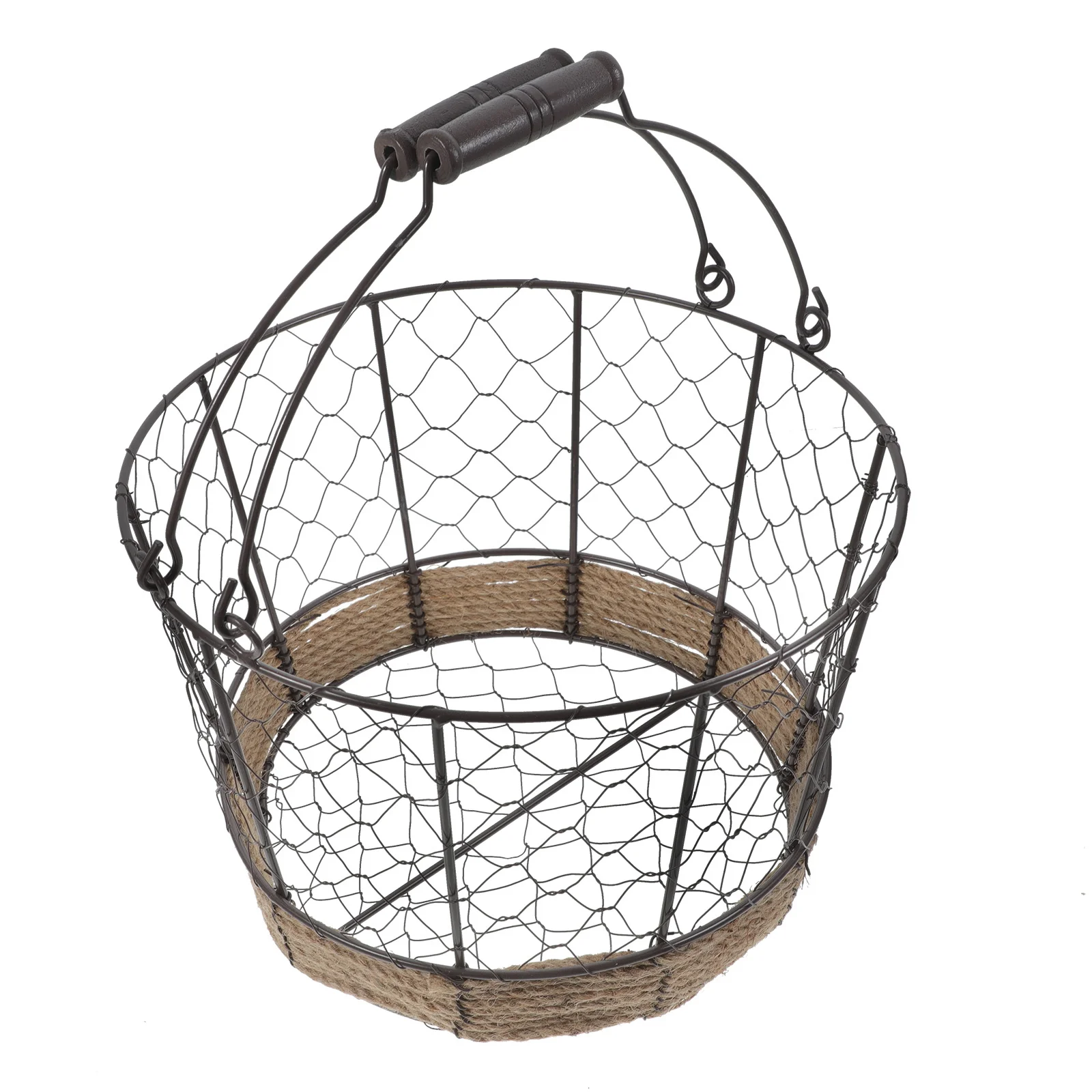 Iron Wire Sundries Basket Handle Multifunctional Storage Organizer Home Desktop Rustic Decorative Utility Container
Iron Wire Sundries Basket Handle Multifunctional Storage Organizer Home Desktop Rustic Decorative Utility Container