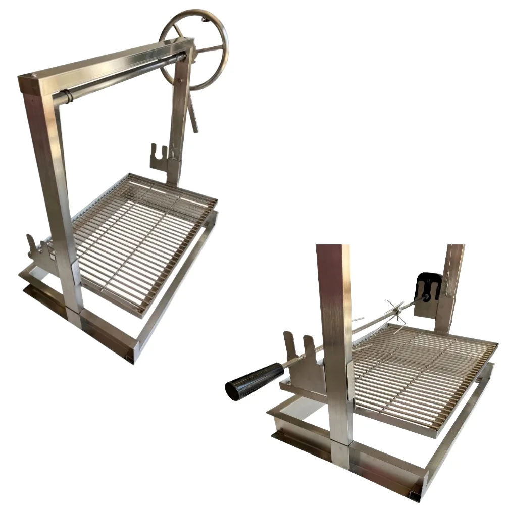 Custom DIY Argentine Stainless Steel BBQ Deluxe Built-in Santa Maria BBQ High Folding Camping Freestanding Charcoal 
Custom DIY Argentine Stainless Steel BBQ Deluxe Built-in Santa Maria BBQ High Folding Camping Freestanding Charcoal