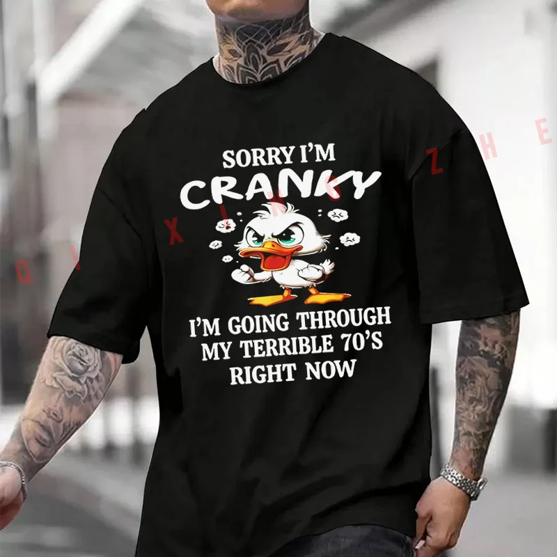 Men T-Shirt Funny And Terrible 70s Duck Print Moto Cotton Men‘s T-Shirt O-neck Short Sleeve Fashion Hip Hop Tops Tee
Men T-Shirt Funny And Terrible 70s Duck Print Moto Cotton Men‘s T-Shirt O-neck Short Sleeve Fashion Hip Hop Tops Tee
