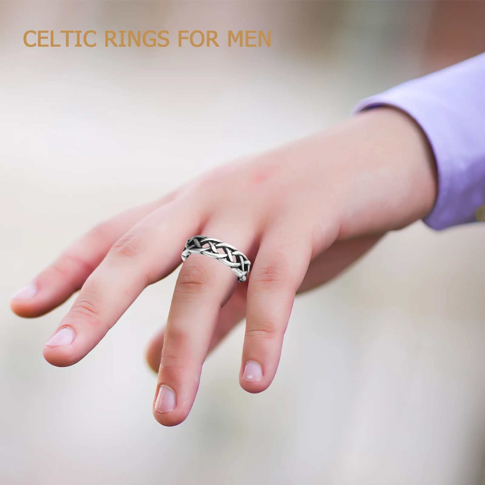 Weaving Knotted Hand Jewelry Ring Mens Rings Men's Decorate Finger Stainless Steel Hollow Man Wide
Weaving Knotted Hand Jewelry Ring Mens Rings Men's Decorate Finger Stainless Steel Hollow Man Wide