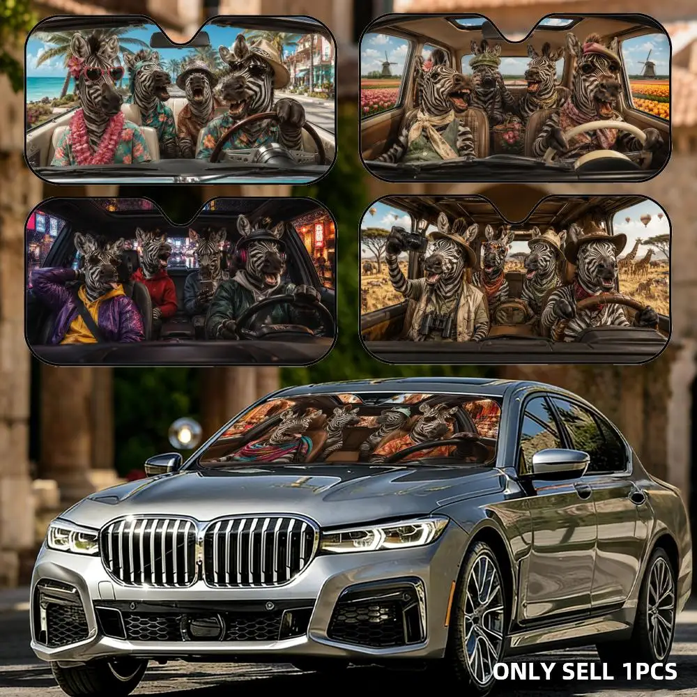 Funny Zebra Driving Sun Visor Car Windshield Sun Shade Front Window Sunshade UV Block Heat Insulation Cover Parasol
Funny Zebra Driving Sun Visor Car Windshield Sun Shade Front Window Sunshade UV Block Heat Insulation Cover Parasol