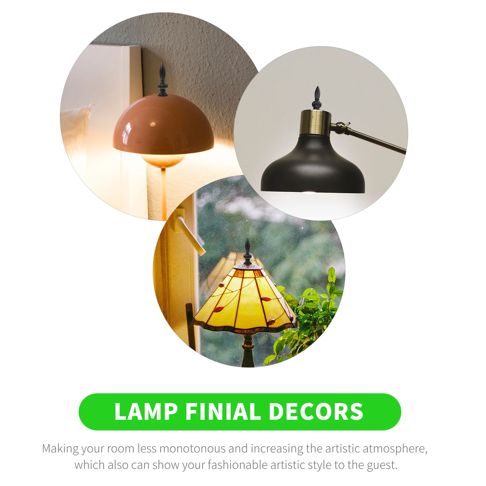 2pcs Style Horn Frame Decorative Lamp Finials Black Aluminum 10MM Thread Table Floor Lamps Accessories Creative Caps
2pcs Style Horn Frame Decorative Lamp Finials Black Aluminum 10MM Thread Table Floor Lamps Accessories Creative Caps