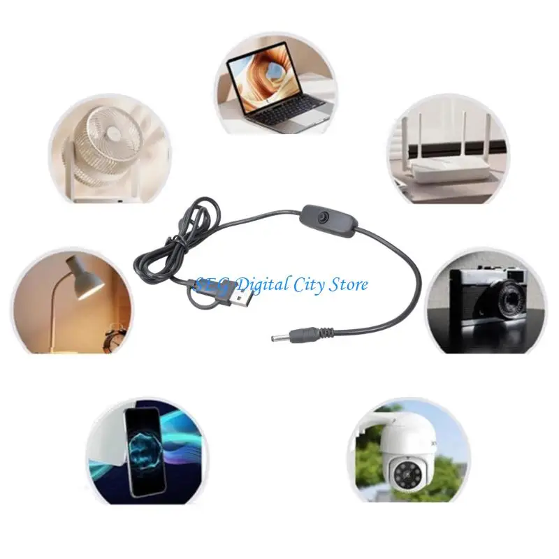 U75B Two Adapters Compatible USB Type C To DC3.5x1.35mm Chargers Cable 5V Power Cord For Desk Lamps Speakers Night Lights
U75B Two Adapters Compatible USB Type C To DC3.5x1.35mm Chargers Cable 5V Power Cord For Desk Lamps Speakers Night Lights