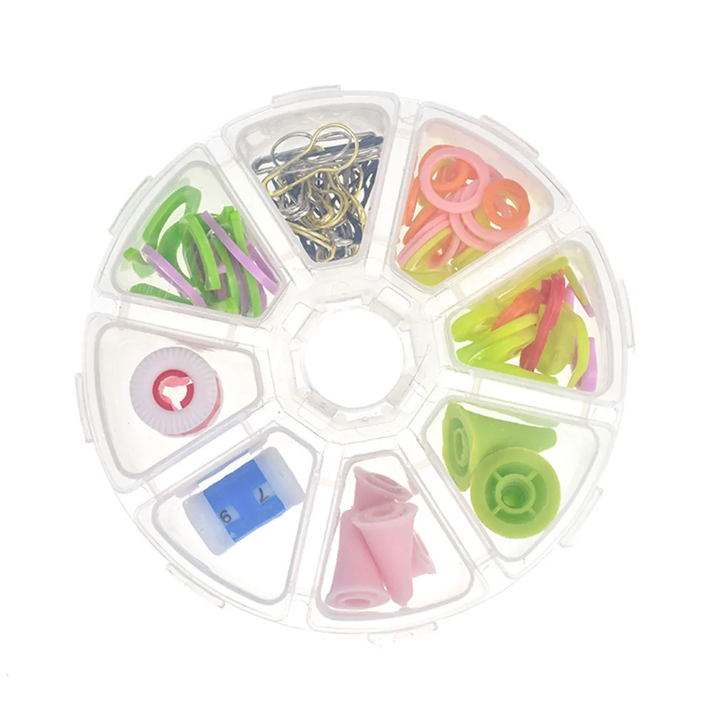 1Set Knitting Accessories 89 Pieces Tool Set with Stitch Markers Row Counter Needle Protectors Circle Rings for Craft Sewing DIY
1Set Knitting Accessories 89 Pieces Tool Set with Stitch Markers Row Counter Needle Protectors Circle Rings for Craft Sewing DIY