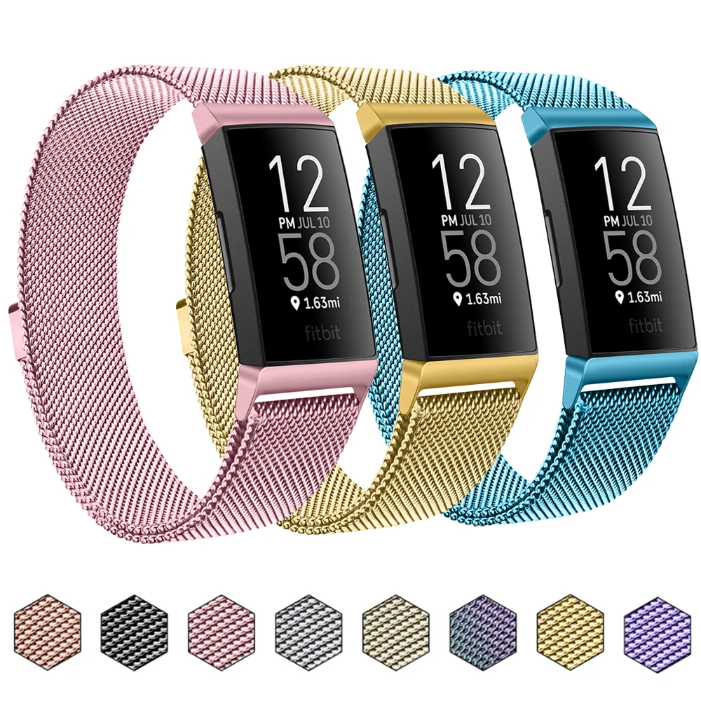 Metal Magnetic Watch Strap for Fitbit Charge 4 3 Band Replacement Bracelet Wristband for Fitbit Charge 3 SE Smartwatch Accessory
Metal Magnetic Watch Strap for Fitbit Charge 4 3 Band Replacement Bracelet Wristband for Fitbit Charge 3 SE Smartwatch Accessory