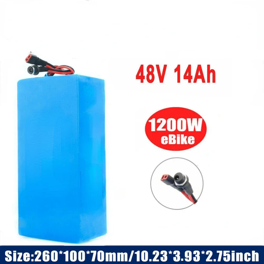 Aleaivy 48v E-Bike Battery 14Ah 18650 Lithium Li-ion Battery Pack for ≤1200W bafang 54.6v Motor Electric Bicycle Scooter
Aleaivy 48v E-Bike Battery 14Ah 18650 Lithium Li-ion Battery Pack for ≤1200W bafang 54.6v Motor Electric Bicycle Scooter