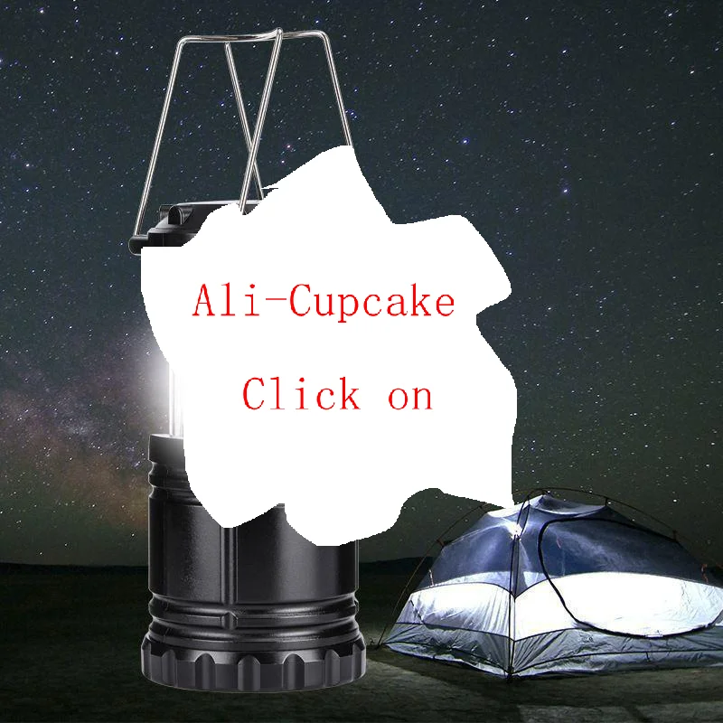 LED Camping Lights Portable Hanging Collapsible Mini Lantern Strong Bright LED Flashlight Handheld LED Light