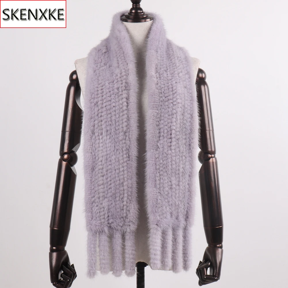 Winter Women Fur Scarves Russian Lady Warm Knit Real Mink Fur Scarf Long Style Knitted 100% Natural Mink Fur Female Neckerchief
Winter Women Fur Scarves Russian Lady Warm Knit Real Mink Fur Scarf Long Style Knitted 100% Natural Mink Fur Female Neckerchief