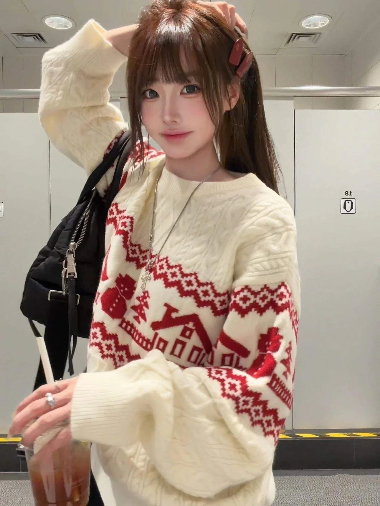 Loose Knitted Long Sleeve Sweater Women's Autumn Winter Fashionable Versatile Ageless Overhead Top Color Block Embroidery
Loose Knitted Long Sleeve Sweater Women's Autumn Winter Fashionable Versatile Ageless Overhead Top Color Block Embroidery