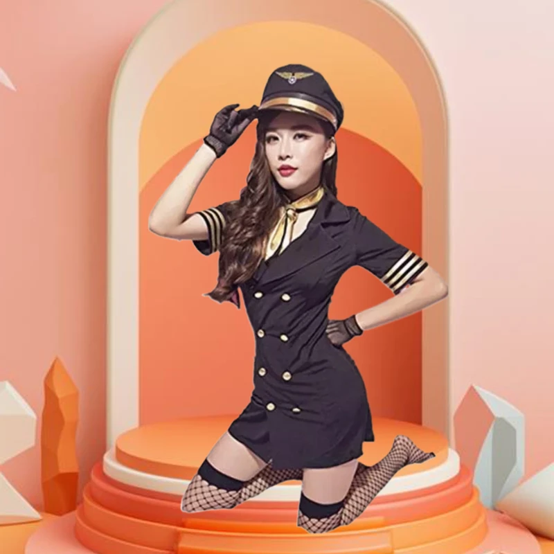 2025 Sexy Stewardess Costume Cosplay Airline Flight Sexy Airline Stewardess Uniform Suits
2025 Sexy Stewardess Costume Cosplay Airline Flight Sexy Airline Stewardess Uniform Suits