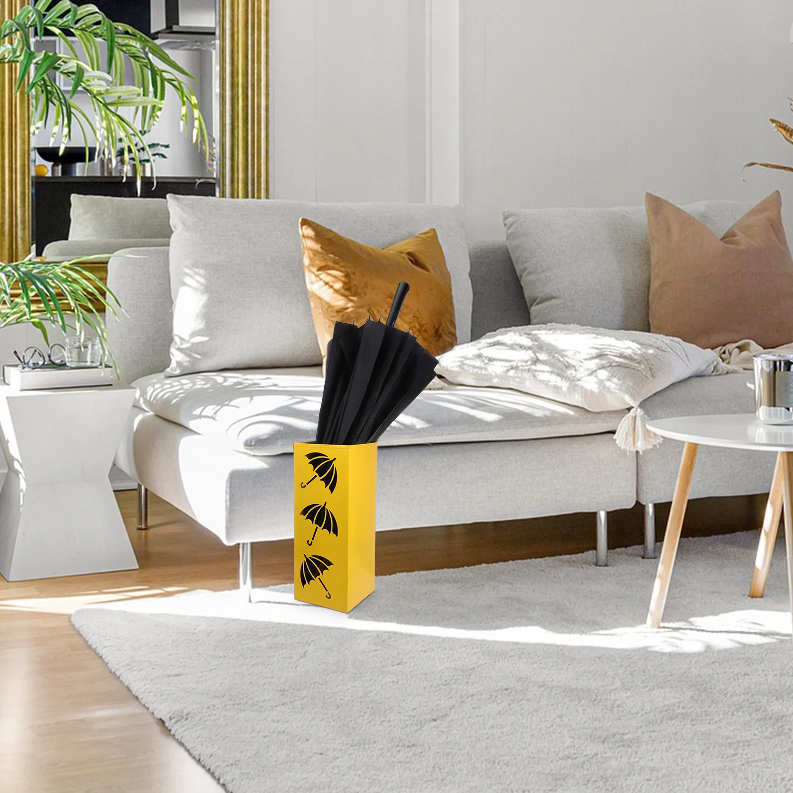 Large Capacity Umbrella Storage Bucket Hollow Ironwork Design Non-Slip Base Metal Stand For Entryway Home Hotel Lobby
Large Capacity Umbrella Storage Bucket Hollow Ironwork Design Non-Slip Base Metal Stand For Entryway Home Hotel Lobby