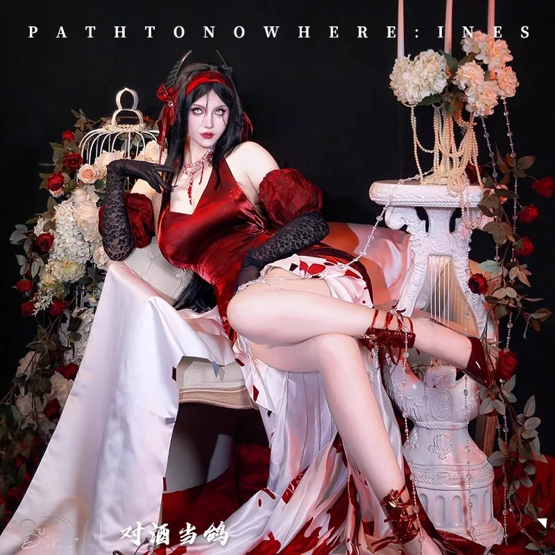 High Quality Game Arknights Ines Cosplay Costume Anniversary Illustrated Red Dress Accessories Suit Women Anime Party Role Play
High Quality Game Arknights Ines Cosplay Costume Anniversary Illustrated Red Dress Accessories Suit Women Anime Party Role Play