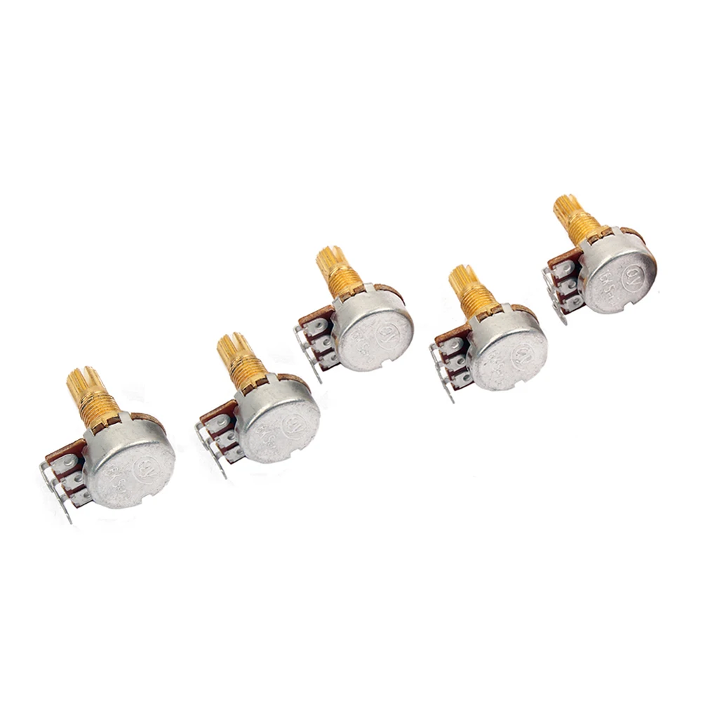 5 Pcs Potentiometer Guitar Replacement Volume Corner Electric Amp Audio-potentiometers
5 Pcs Potentiometer Guitar Replacement Volume Corner Electric Amp Audio-potentiometers