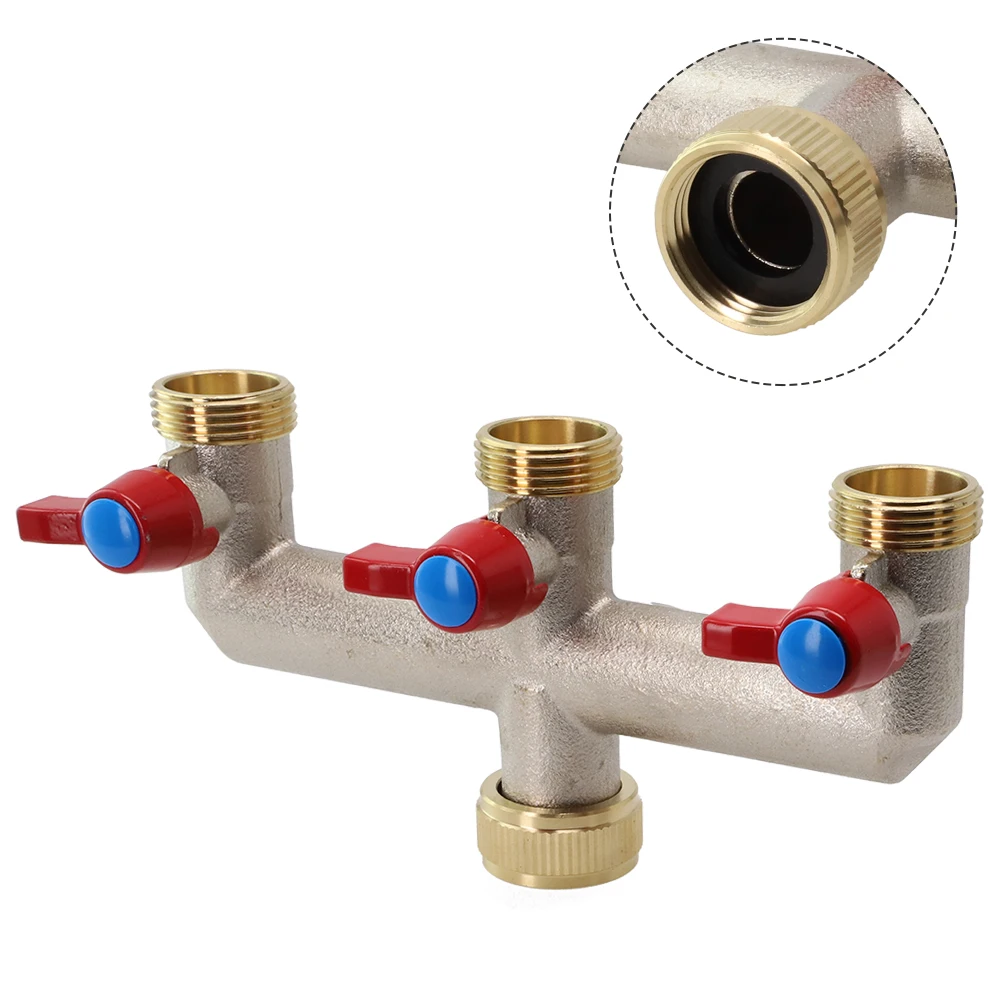 Outdoor Faucet Distributor Water Distributor 170x85x50mm 3-way Brass Garden Hose Connector High Quality Portable
Outdoor Faucet Distributor Water Distributor 170x85x50mm 3-way Brass Garden Hose Connector High Quality Portable