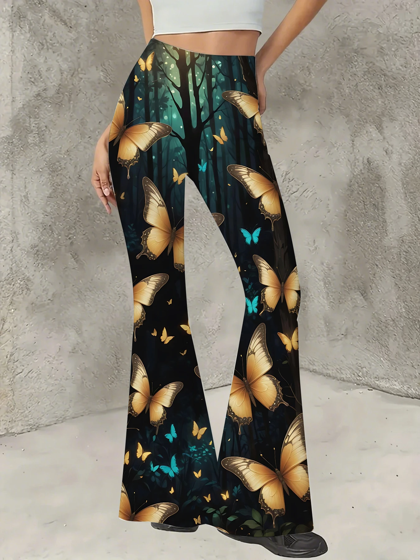 Women's Floral Print Flare Pants Elegant Stretchy Bell Bottom Trousers Summer
Women's Floral Print Flare Pants Elegant Stretchy Bell Bottom Trousers Summer