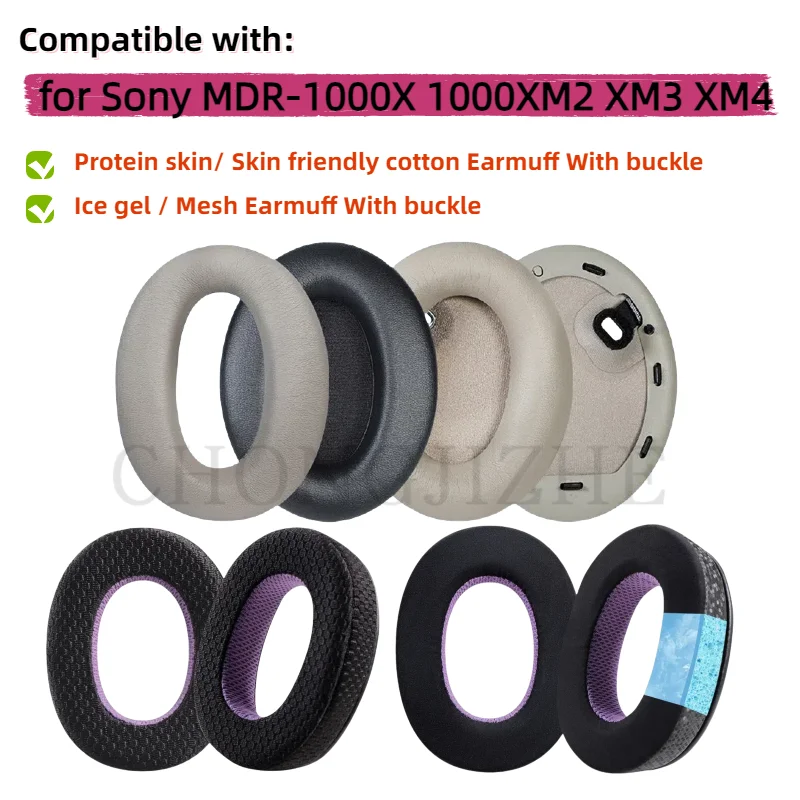 Replacement Earpads for Sony MDR-1000X XM2 XM3 XM4 XM5 Headphones Memory Foam Ear High Quality Earpads headset Leather case
Replacement Earpads for Sony MDR-1000X XM2 XM3 XM4 XM5 Headphones Memory Foam Ear High Quality Earpads headset Leather case