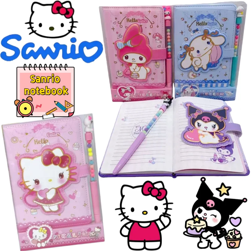 Блокнот Sanrio Hello Kitty Kuromi My Melody Cinnamoroll, креативный высококачественный студенческий журнал с магнитной застежкой и мультяшным принтом
Блокнот Sanrio Hello Kitty Kuromi My Melody Cinnamoroll, креативный высококачественный студенческий журнал с магнитной застежкой и мультяшным принтом