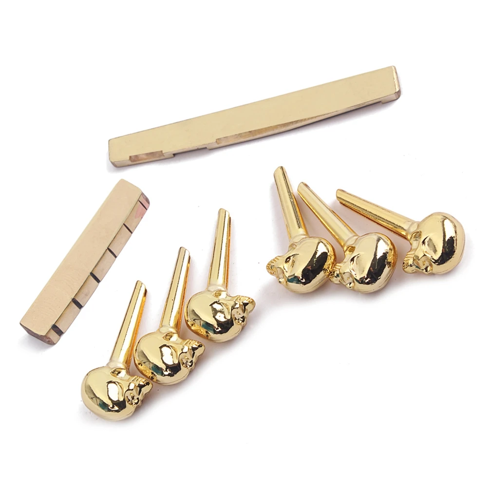 Acoustic Guitar Bridge Pins Replacement Brass Saddle Smooth Surface Flat Bottom Polished Premium Tone Accessories Part
Acoustic Guitar Bridge Pins Replacement Brass Saddle Smooth Surface Flat Bottom Polished Premium Tone Accessories Part