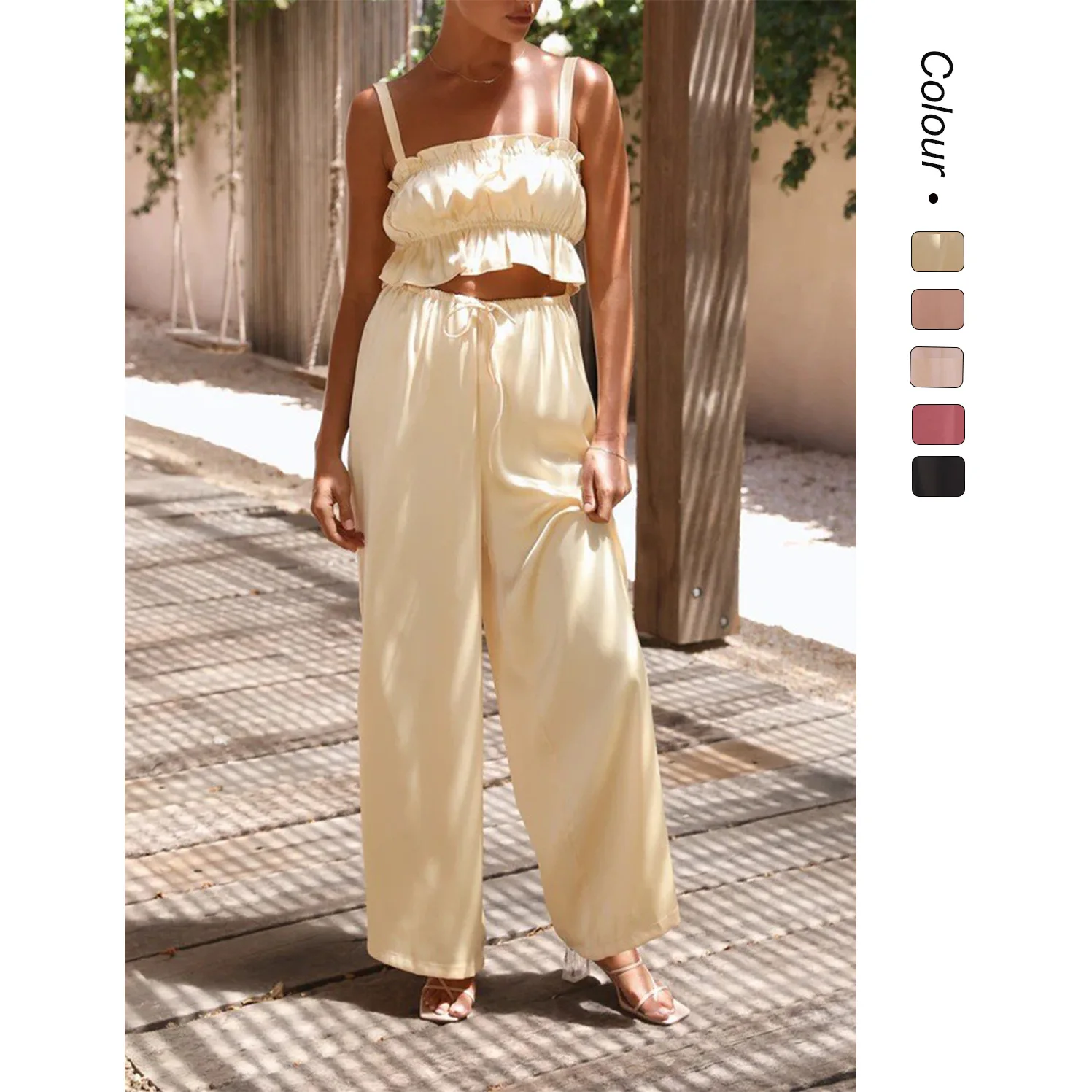Faionable Summer Wide Leg Two-Piece Set Street Sle Casual Sportswear Women's Premium Clothing Imported across Borders
Faionable Summer Wide Leg Two-Piece Set Street Sle Casual Sportswear Women's Premium Clothing Imported across Borders